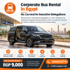 Corporate Bus Rental in Egypt Kia Carnival for Executive Delegations