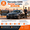 Mercedes E200 Rental in Cairo with Driver