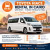 Toyota Hiace Rental in Cairo with Driver | 13 Seater Minibus for Trips